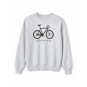 Keukenhof Holland Bicycle Team Graphic Sweatshirt Gray Size Small